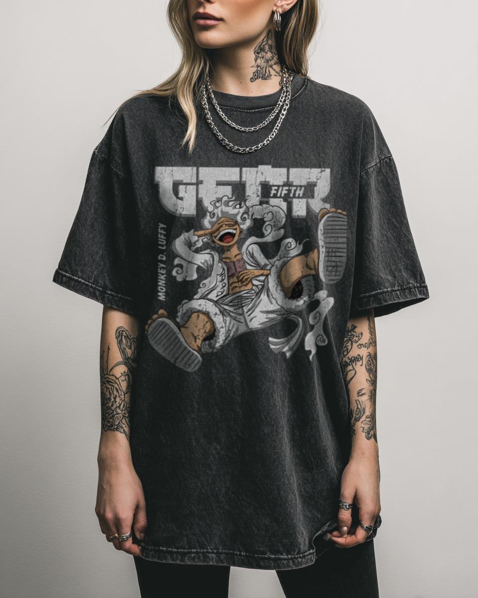 Luffy Gear 5 One Piece T-Shirt | Anime Power Up Tee