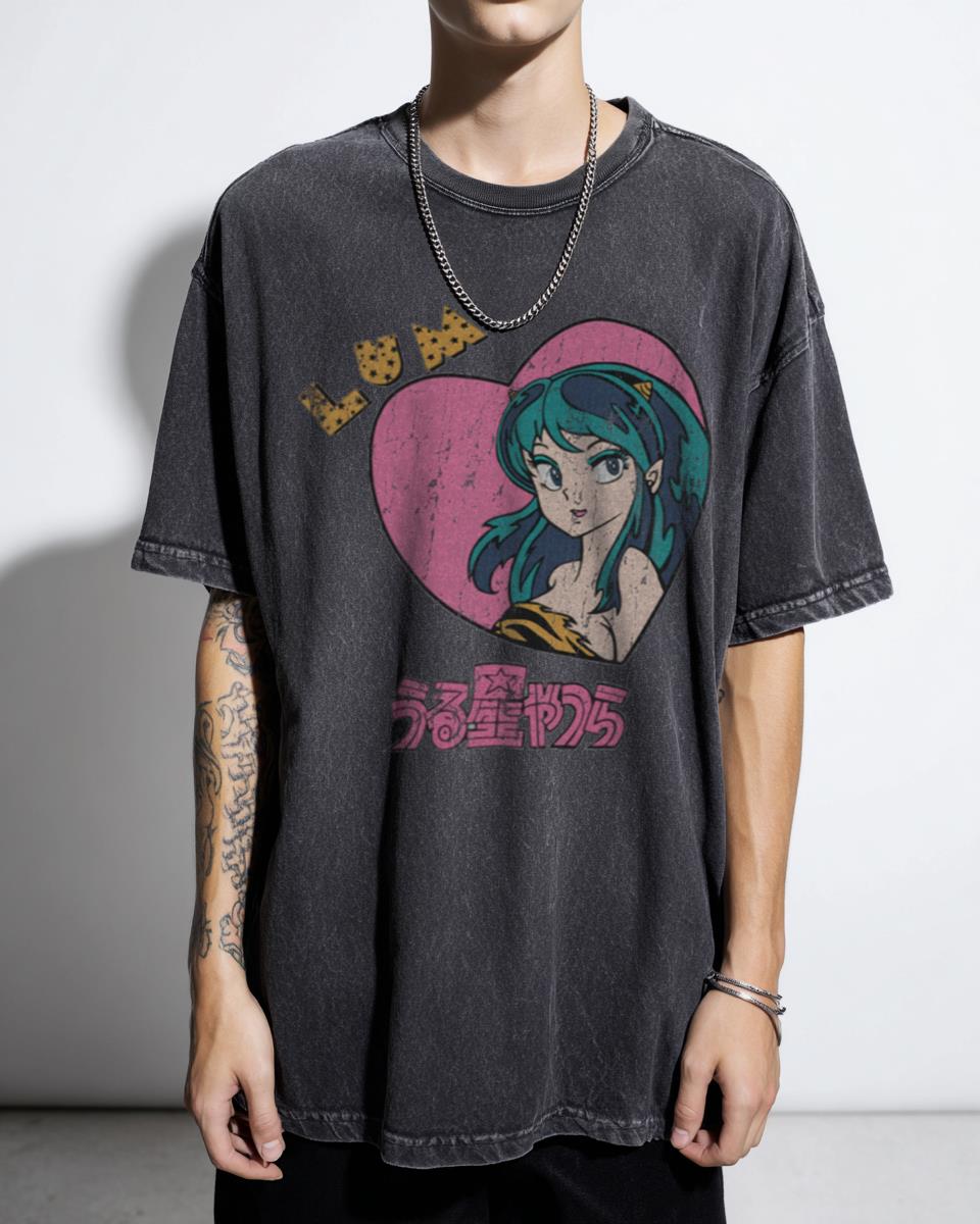 Lum Heart Urusei Yatsura T-Shirt | Retro Anime Manga Tee