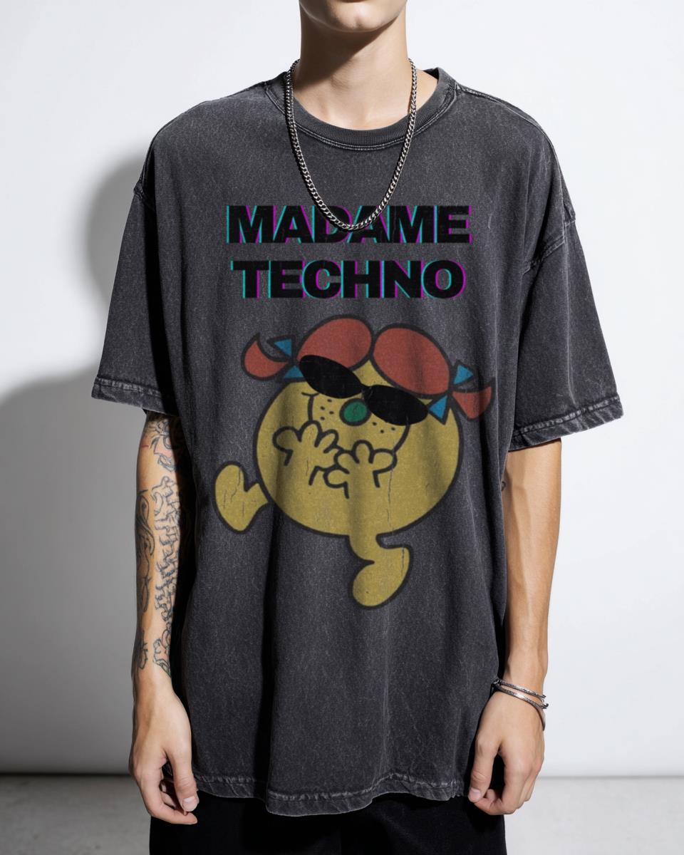 Madame Techno Electronic Music T-Shirt | Rave Culture DJ Tee
