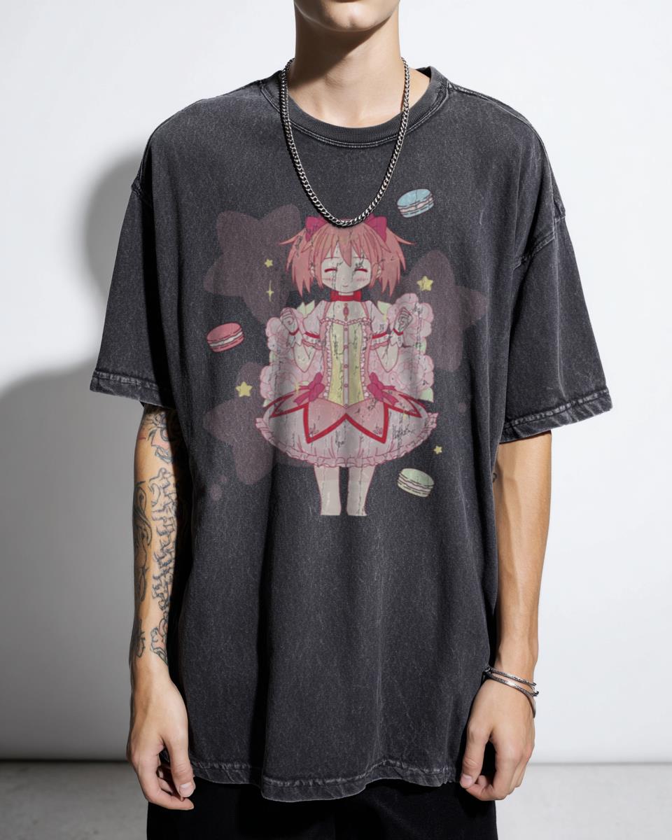 Madoka Magica Magical Girl Kawaii T-Shirt - Pink Anime Art