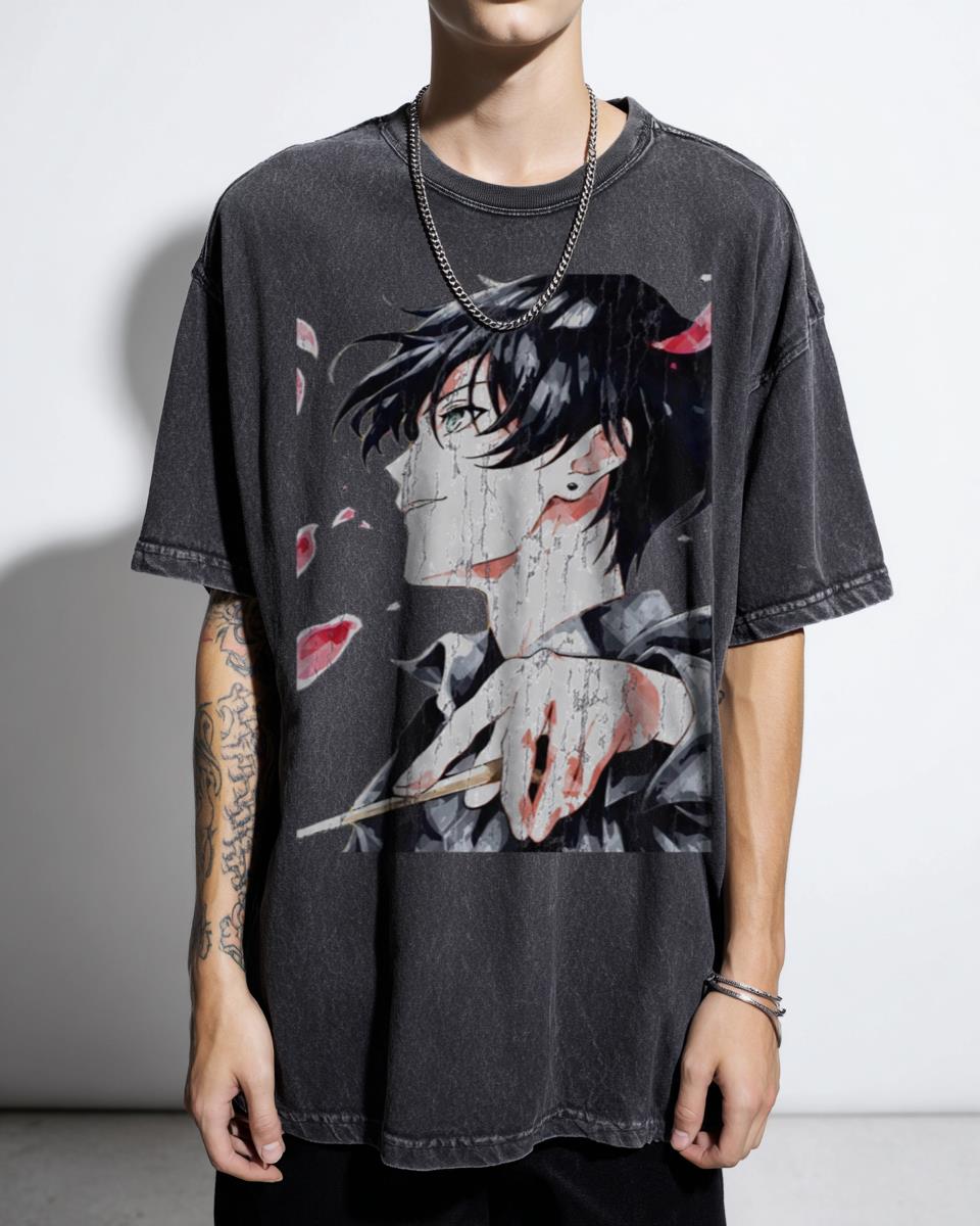 Maestro Pop Art Anime Character T-Shirt - Vibrant 80s Japanese Culture