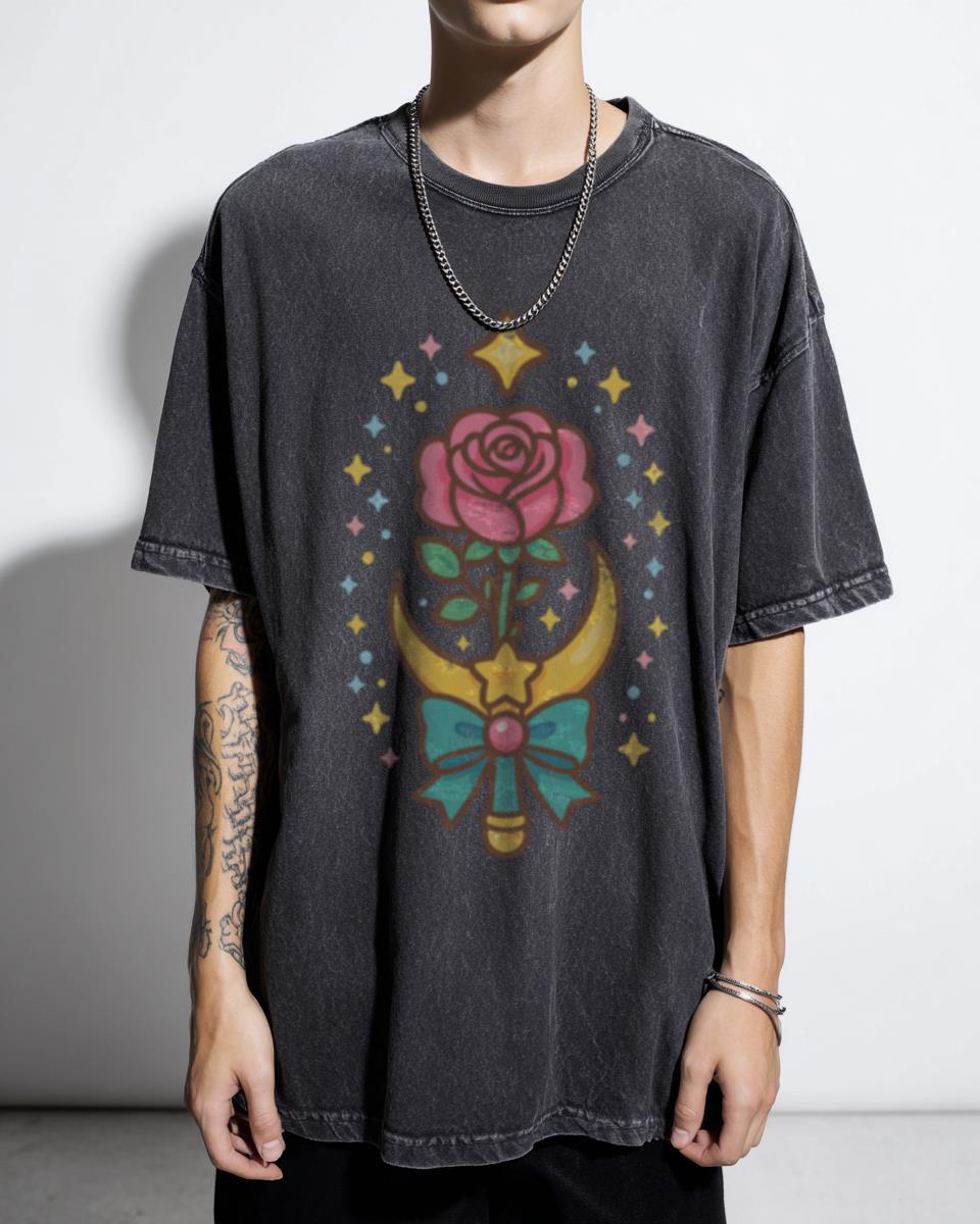 Magical Rose Wand T-Shirt | Kawaii Sailor Moon Inspired Tee