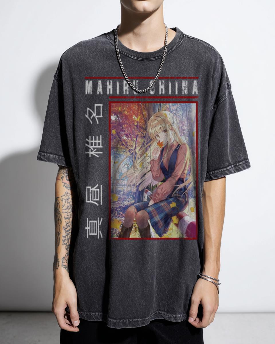 Mahiru Shiina The Angel Next Door Anime T-Shirt - Romantic Comedy Fan Art