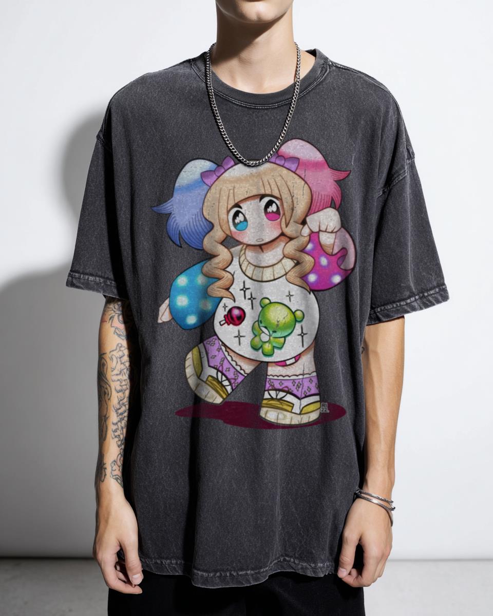 MAI Kawaii Y2K Anime Girl T-Shirt - Retro Pink Manga Aesthetic