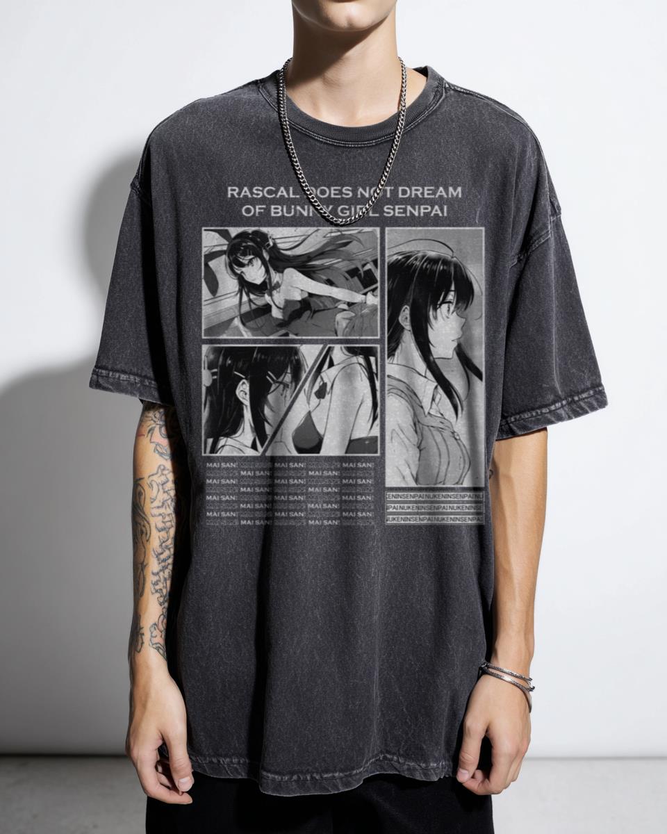 Mai Sakurajima Bunny Girl Senpai Anime T-Shirt - Rascal Does Not Dream Fan