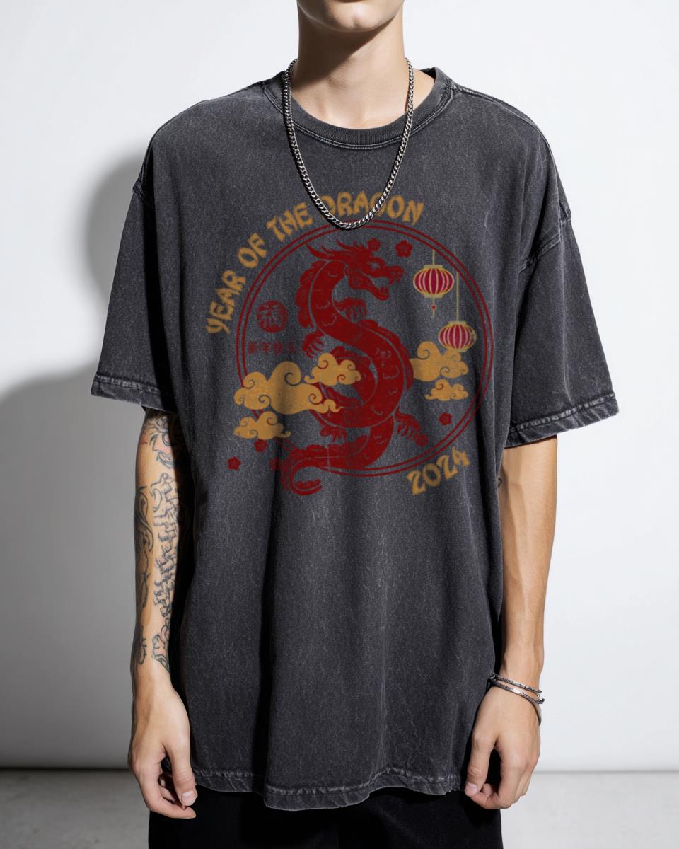 Majestic Chinese Dragon T-Shirt - 2024 Lunar New Year Zodiac Tee