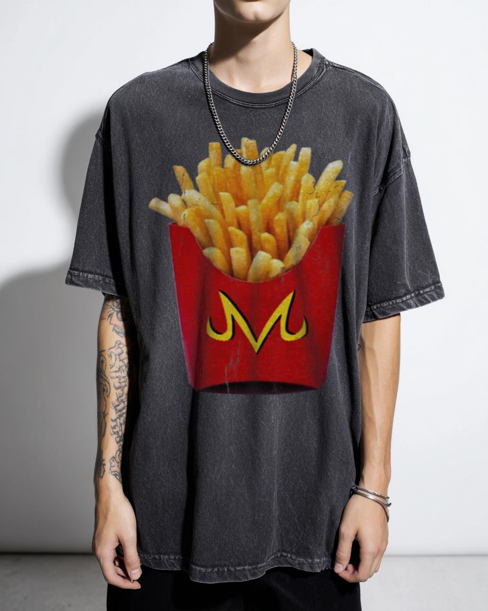 Majin Fries Fast Food Anime T-Shirt - Dragon Ball Z Goku McDonald's Parody Unisex