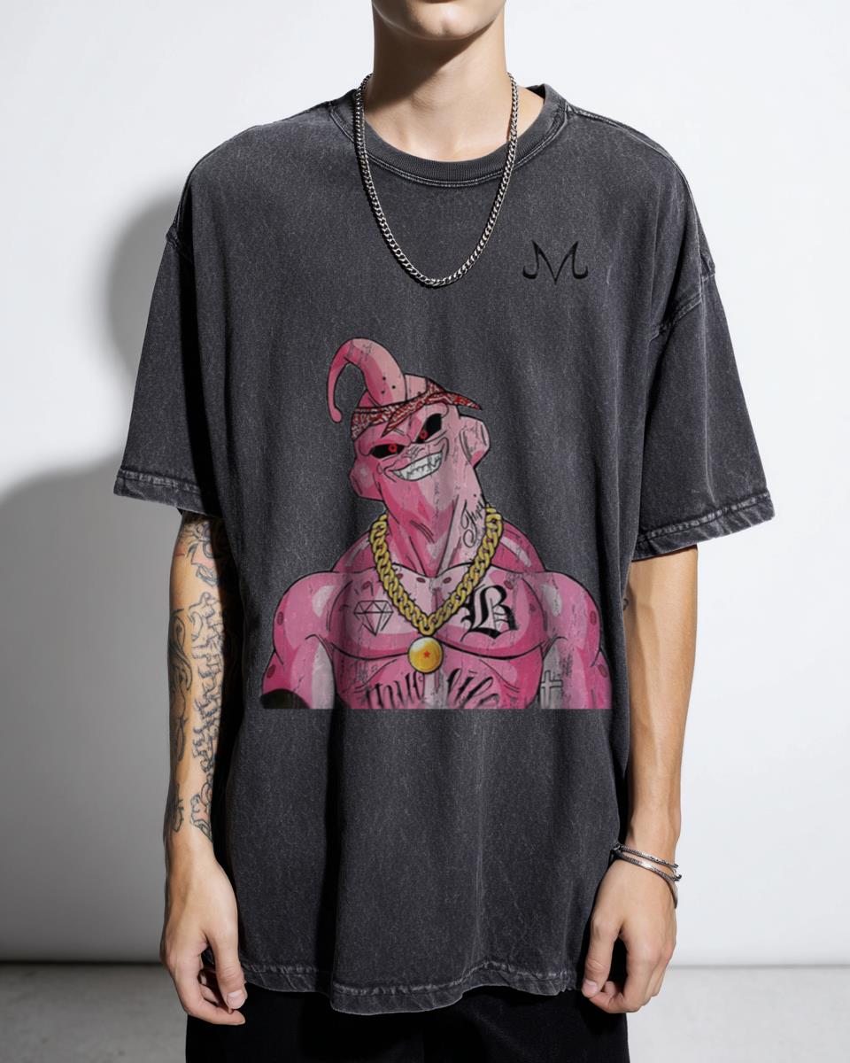 Majin Super Buu Anime Gangster T-Shirt - Dragon Ball Z Legends Fan Unisex