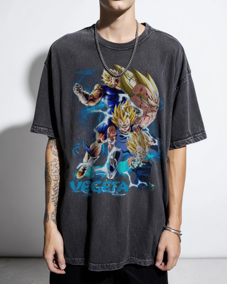 Majin Vegeta Sacrifice Dragon Ball Z Anime T-Shirt - Saiyan Ssj2 Tribute
