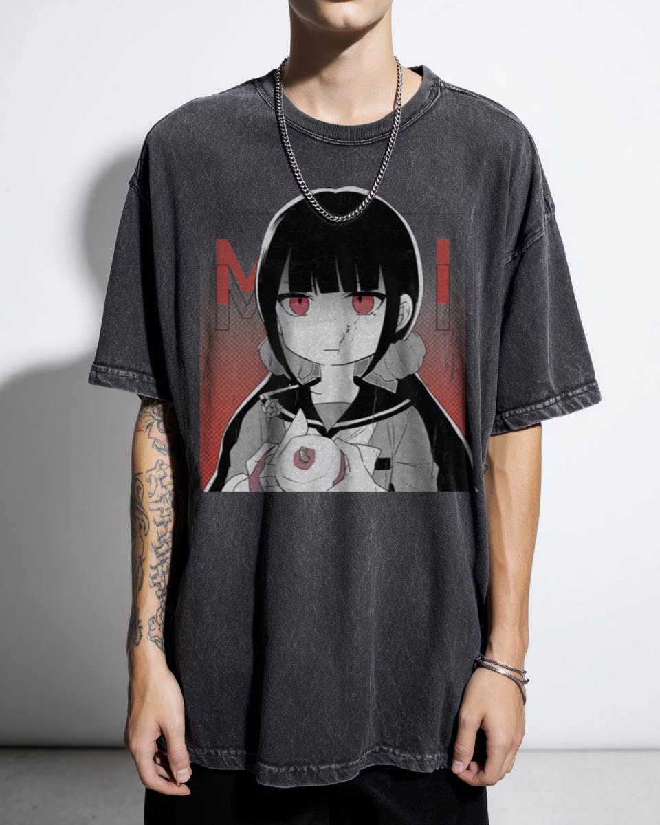 Maki Harukawa and The Apple Danganronpa V3 Manga T-Shirt - Anime Fan Gift