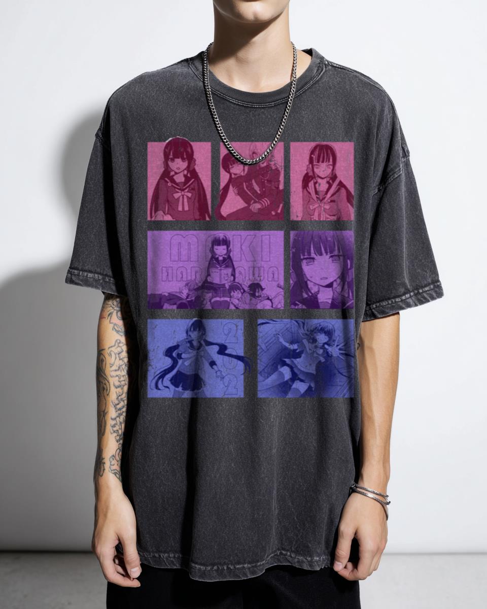 Maki Harukawa Bisexual Pride T-Shirt - Danganronpa V3 Anime Fan