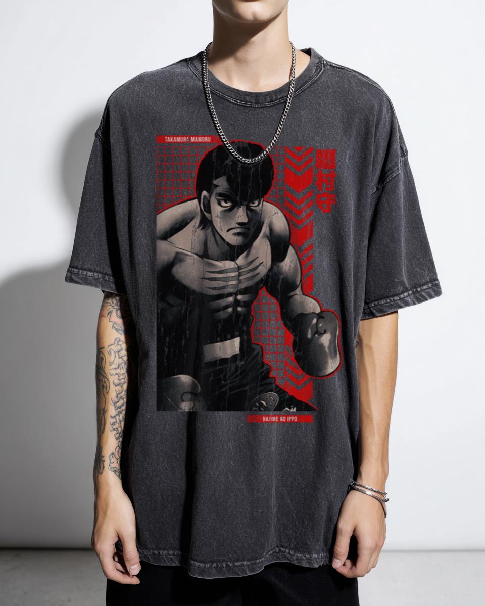 Mamoru Takamura Boxing Gym Hajime No Ippo T-Shirt - Anime Star Edition