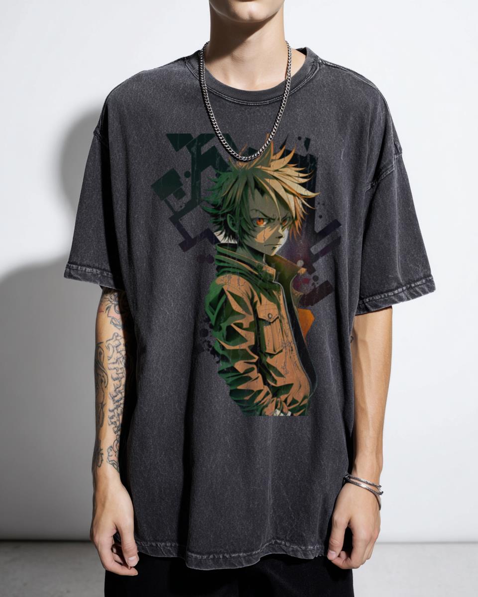 Manga Anger Seven Deadly Sins Anime T-Shirt - Meliodas Escanor Fight Art