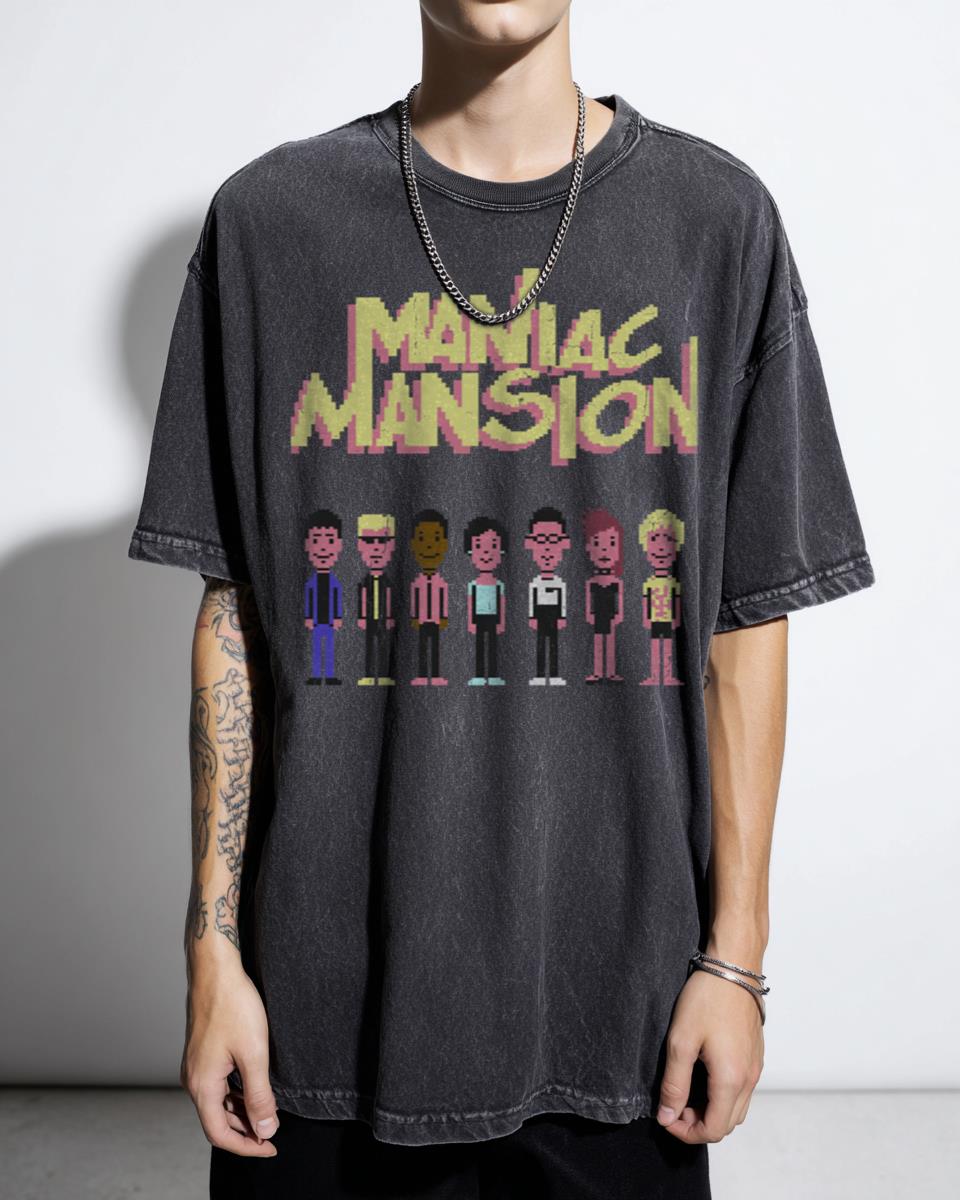 Maniac Mansion C64 Retro Gaming T-Shirt - Lucasarts Point & Click Fan Unisex