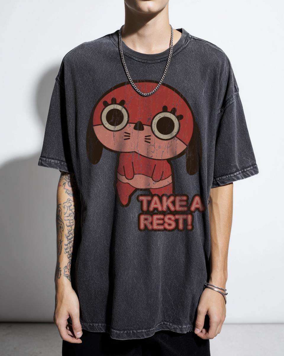 Maromi "Take a Rest!" Paranoia Agent Anime Art T-Shirt - Satoshi Kon Fan