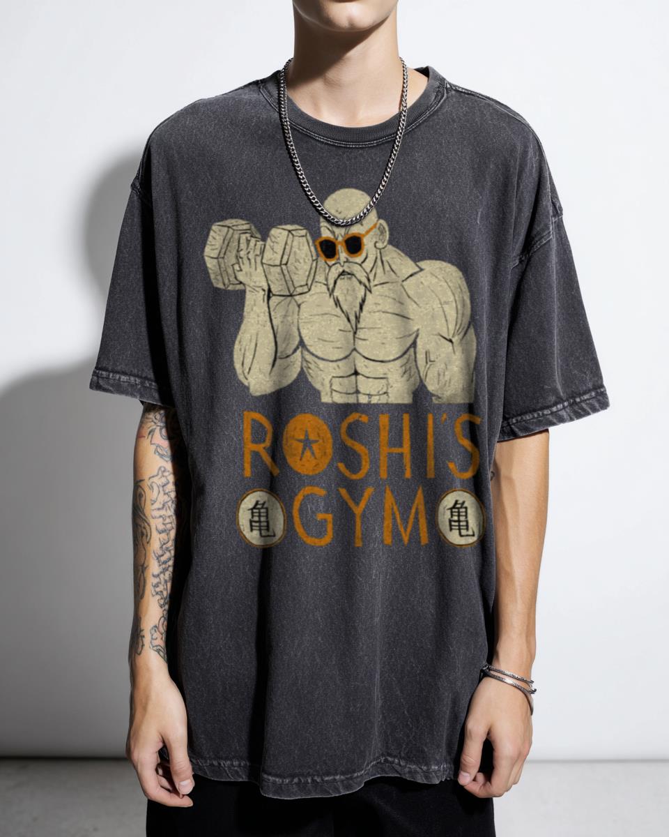 Master Roshi's Gym Dragon Ball Z T-Shirt - Retro Anime Fitness Workout Tee