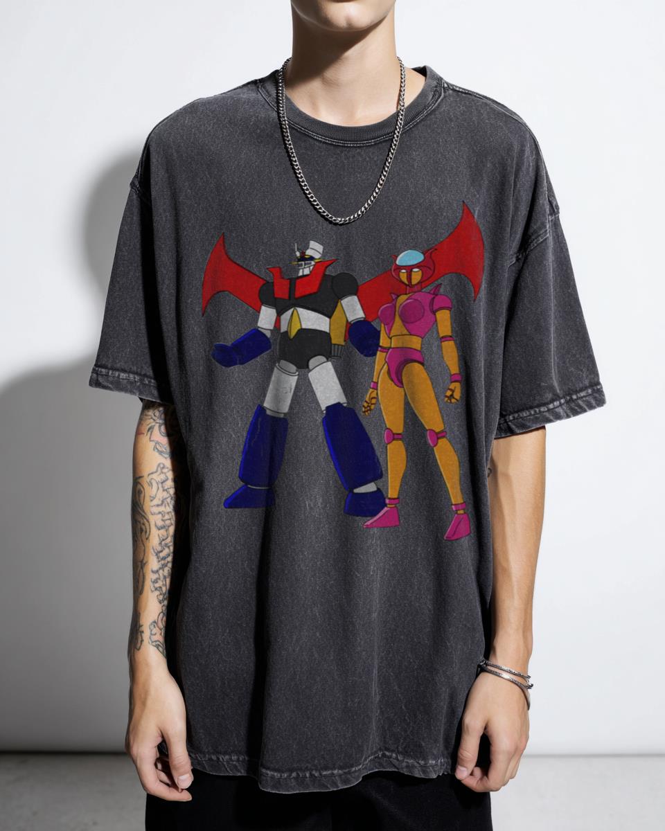 Mazinger Z & Afrodita A Mecha Robot Anime T-Shirt