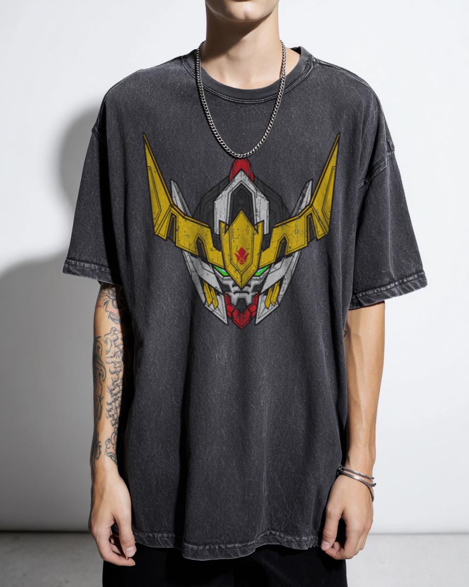 Mecha Barbatos Gundam Iron-Blooded Orphans Anime T-Shirt - Mikazuki Augus Robot Fan Unisex