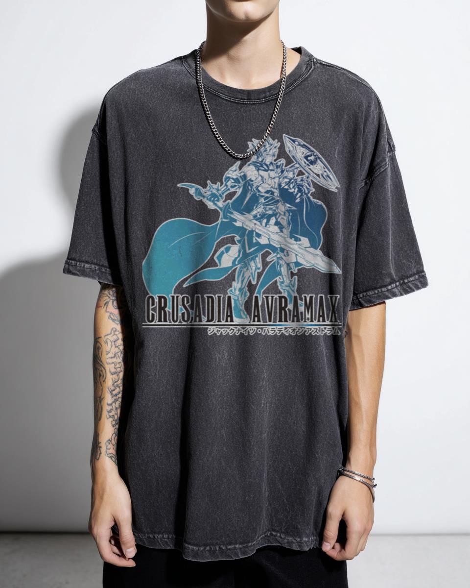 Mekk Knight Crusadia Avramax Final Fantasy Anime T-Shirt - Yu-Gi-Oh! Duel Monsters Gaming Tee