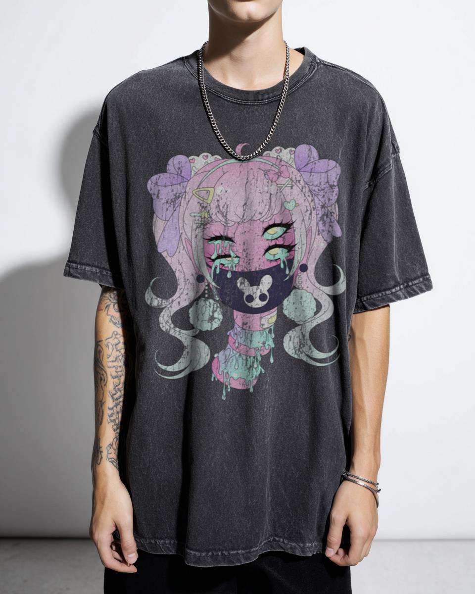 MELT Anime Girl T-Shirt | Creepy Cute Menhera Graphic