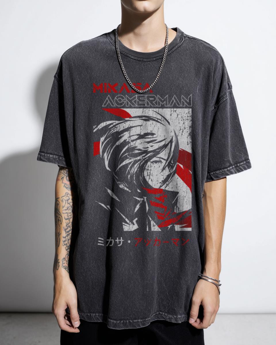 Mikasa Ackerman T-Shirt | Strongest AOT Female Hunter Tee