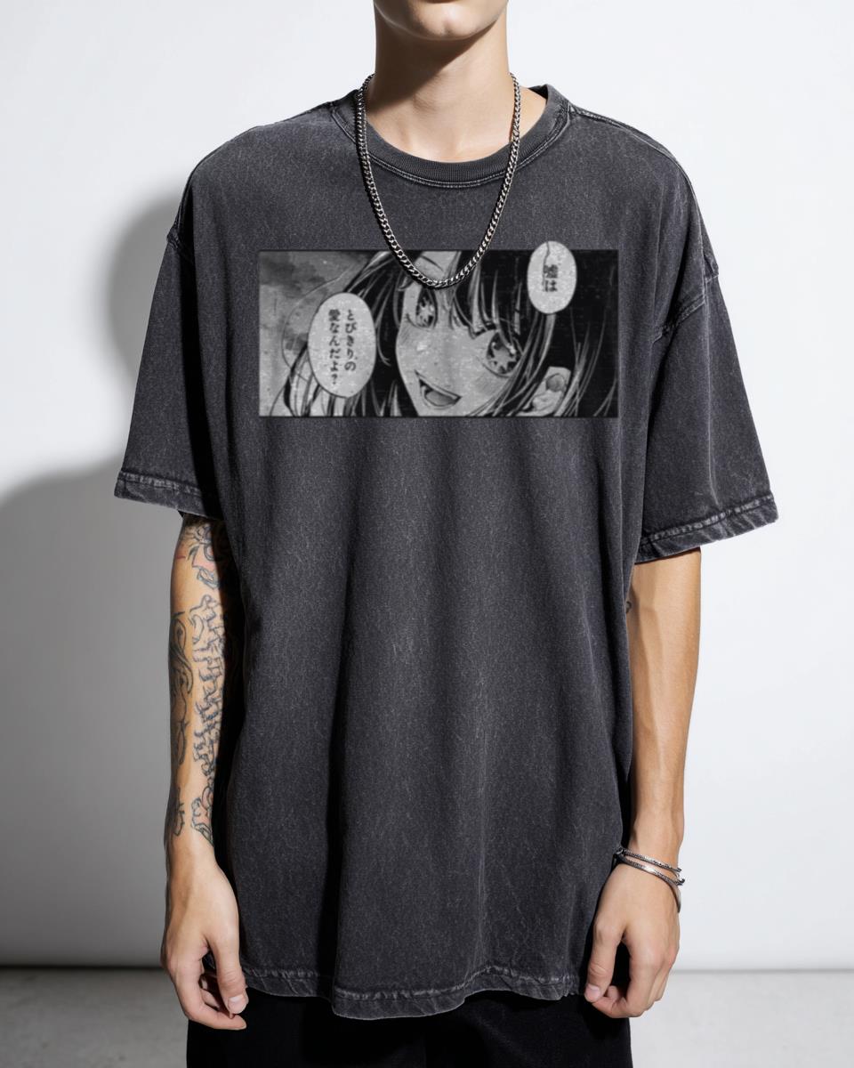 Minimalist Ai Hoshino Oshi No Ko Black & White Manga T-Shirt - Japanese Anime