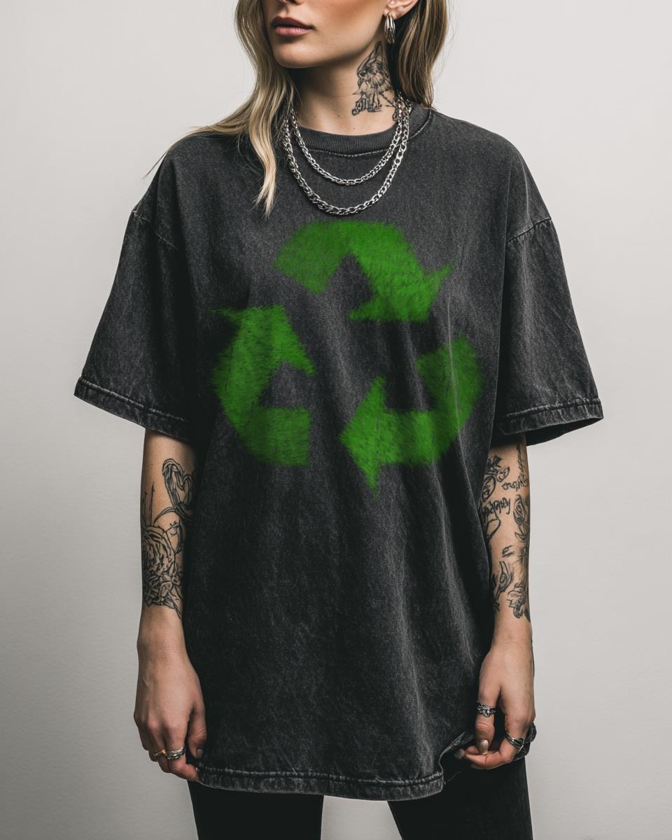 Minimalist Green Nature & Vegan T-Shirt – Eco-Friendly Environmentalist