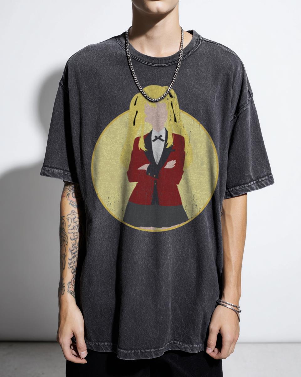 Minimalist Mary Saotome Kakegurui T-Shirt - Anime Compulsive Gambler Fan