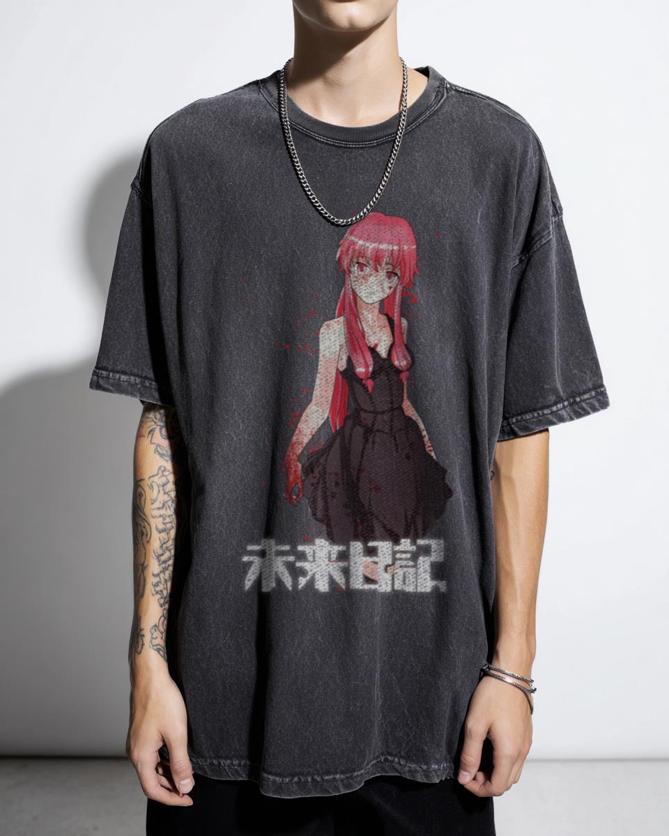 Mirai Nikki Yuno Gasai T-Shirt | Future Diary Anime Fan Tee