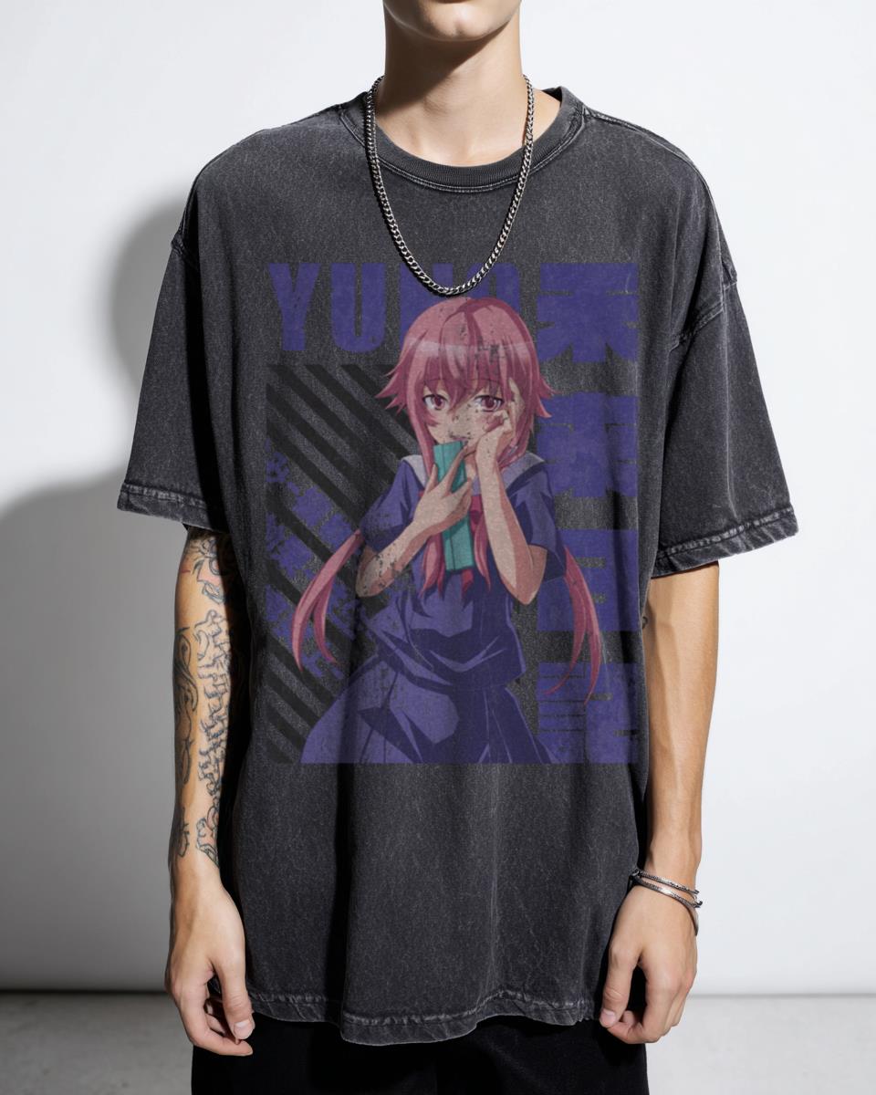 Mirai Nikki Yuno Gasai T-Shirt | Kawaii Anime Girl Fan Tee