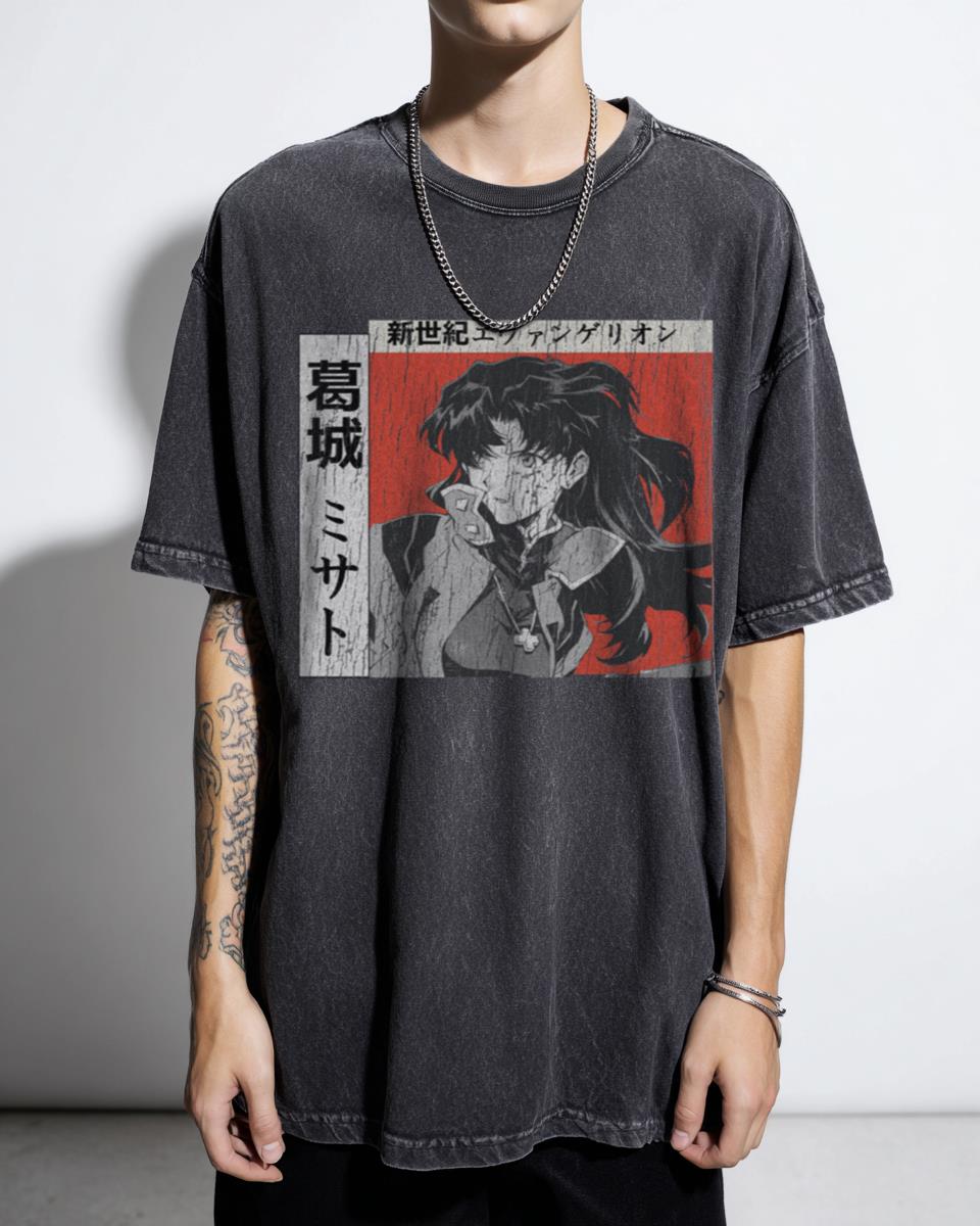 Misato Katsuragi T-Shirt | Neon Genesis Evangelion Fan Art