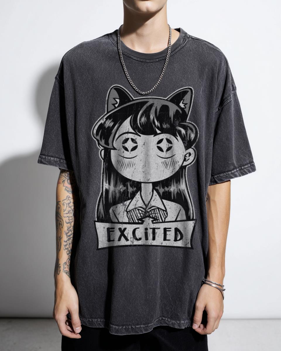 Miss Komi Excited T-Shirt | Komi Can't Communicate Anime Fan Tee
