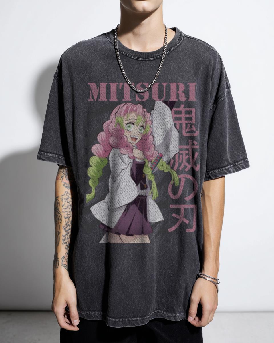 Mitsuri Kanroji Demon Slayer T-Shirt | Kawaii Anime Girl Tee