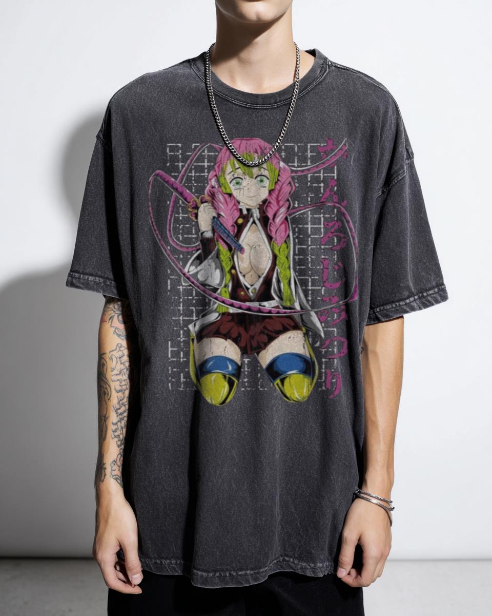 Mitsuri Kanroji Hashira Anime T-Shirt - Demon Slayer Kimetsu No Yaiba Fan
