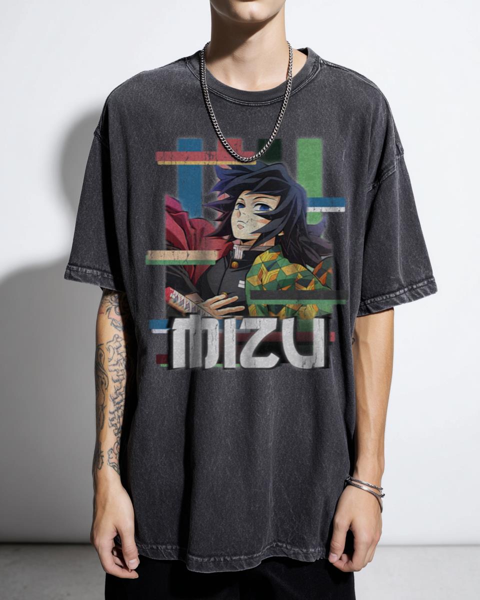 Mizu Tomioka Giyu Demon Slayer Anime Manga T-Shirt - Hashira Kimetsu No Yaiba Fan Gift