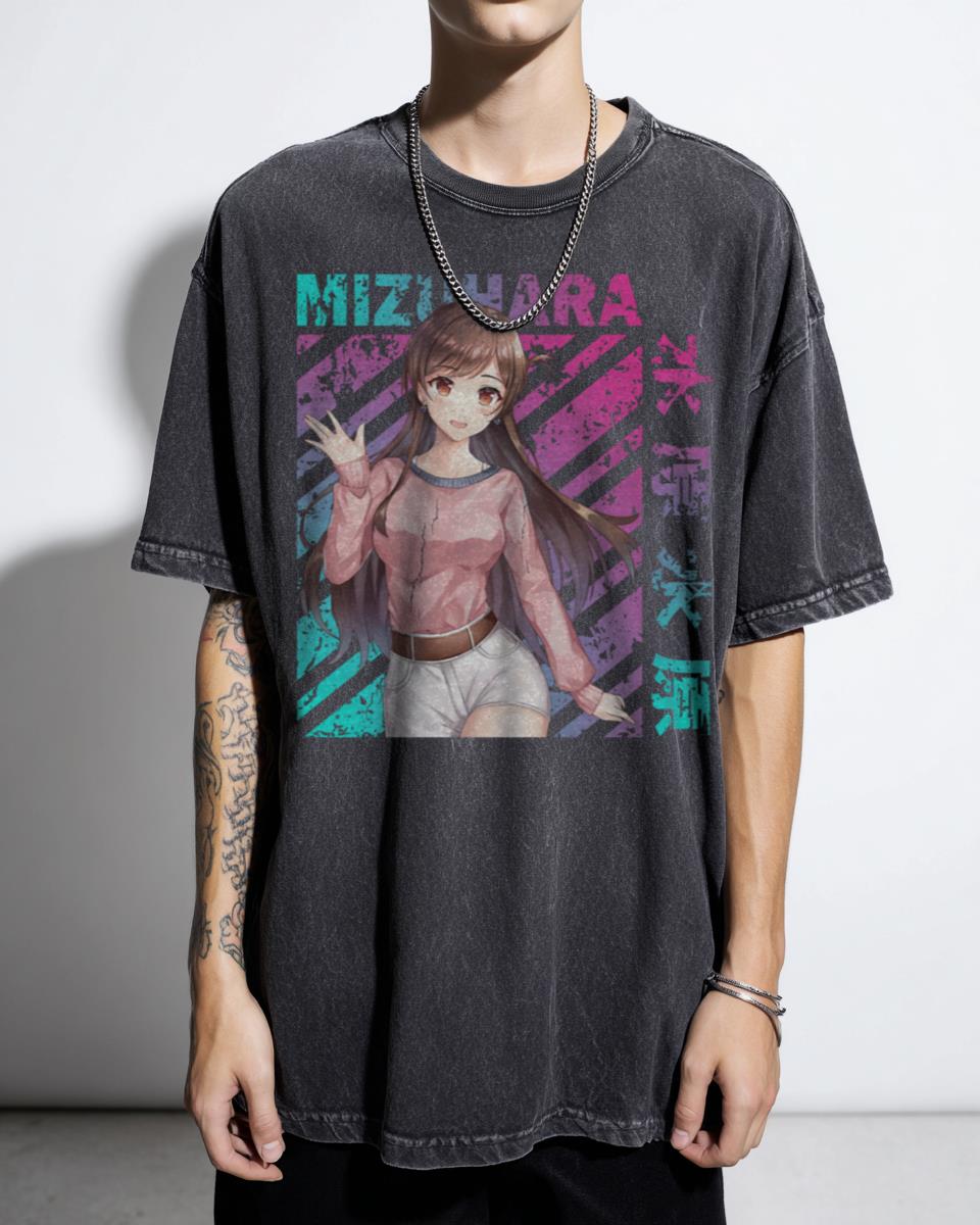 Mizuhara Chizuru Ichinose Kawaii Anime T-Shirt - Rent A Girlfriend Manga Fan