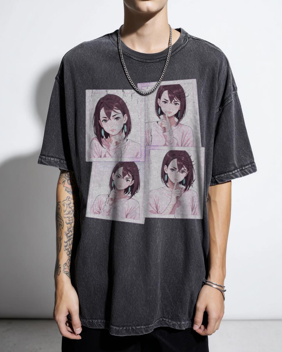 Momo Ayase Okarun Ken Takakura Dandadan Anime Aesthetic T-Shirt - UFO Manga Fan Unisex