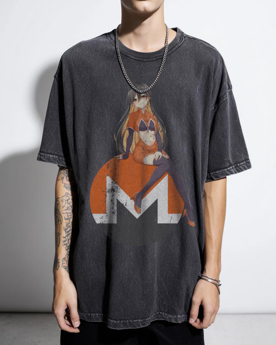 Monero Chan T-Shirt | Cryptocurrency Anime XMR Privacy Tee