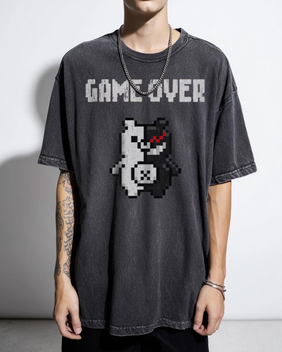 Monokuma Game Over Danganronpa Anime T-Shirt - Despair Bear Fan Merch