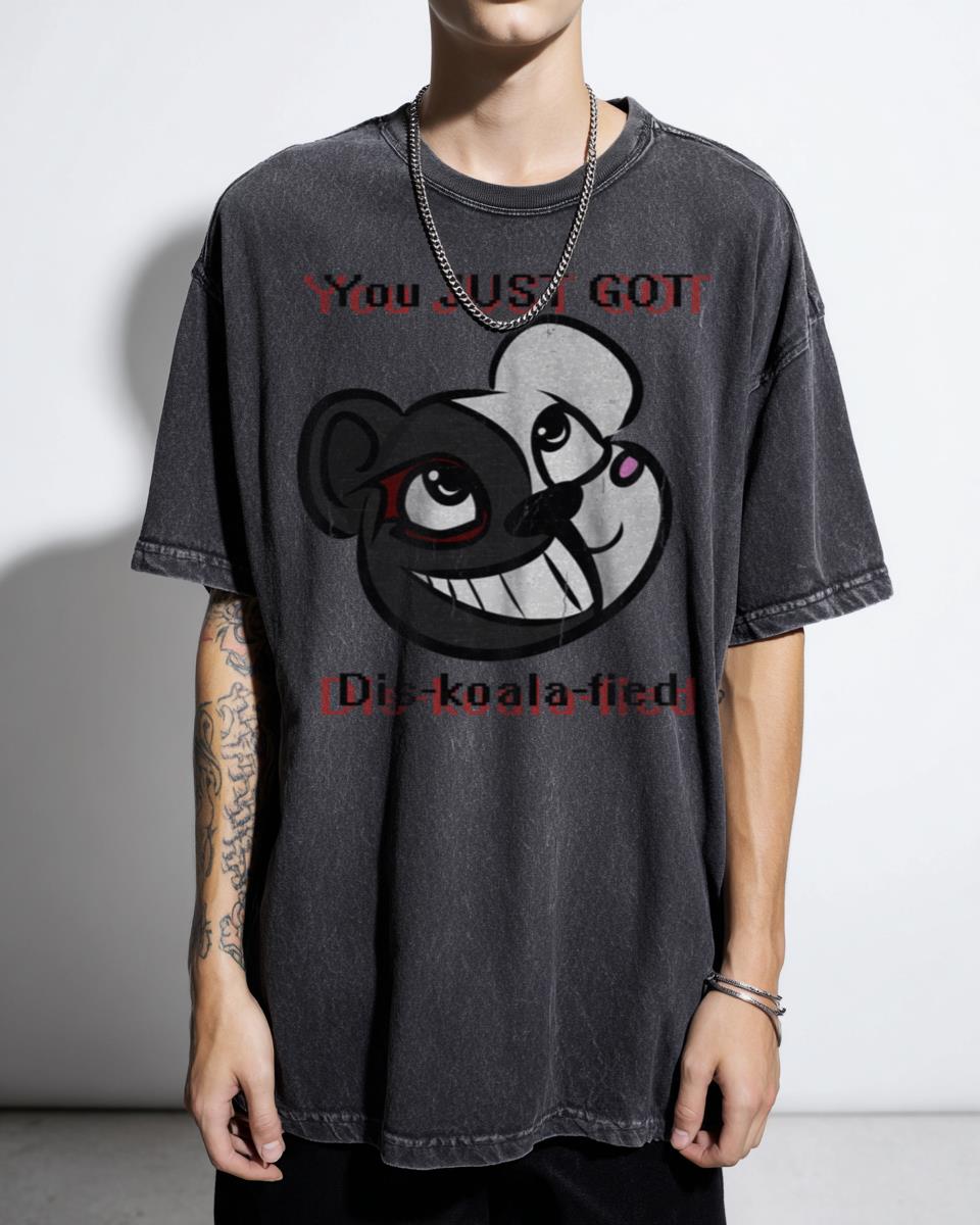 Monokuma Pun Danganronpa Anime T-Shirt - Funny Bear Fanart