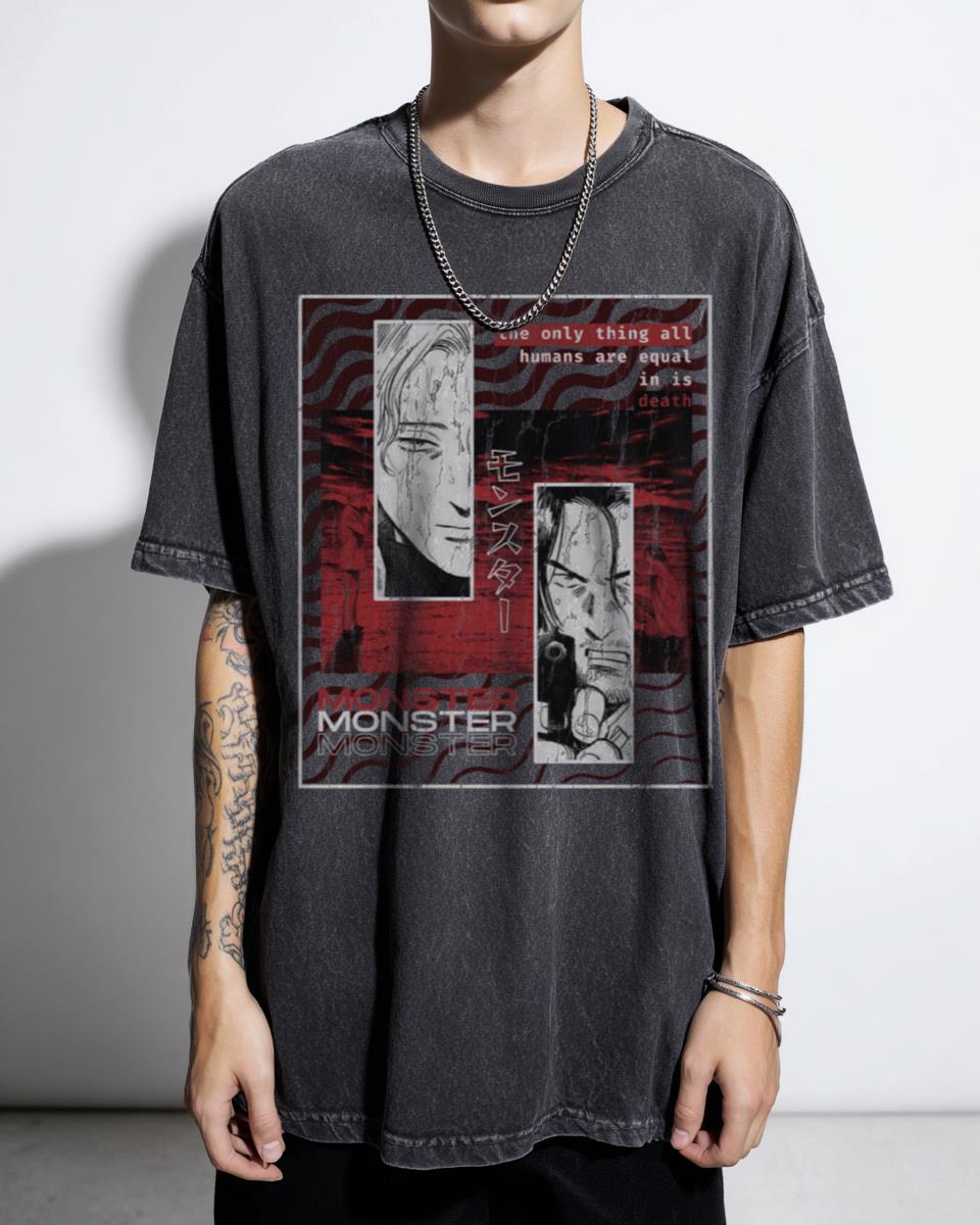 Monster Anime T-Shirt | Johan & Tenma Naoki Urasawa Manga Tee