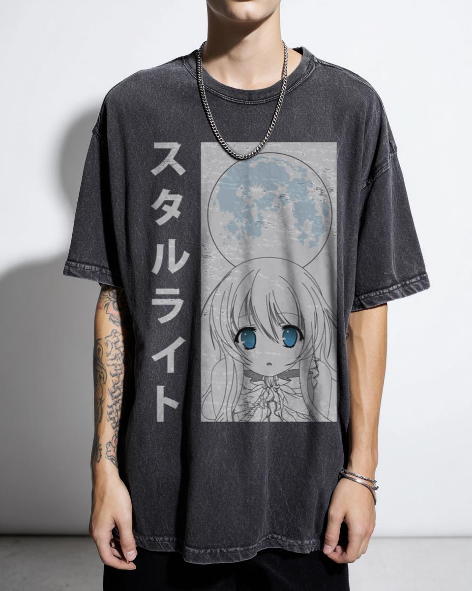 Moon Anime Girl T-Shirt | Aesthetic Japanese Manga Tee