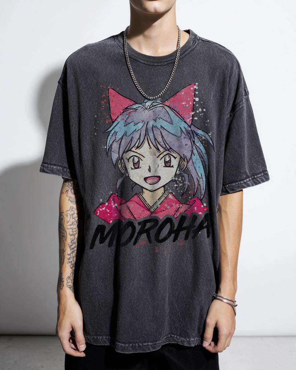 Moroha Watercolor Anime T-Shirt - Hanyou No Yashahime Half-Demon Art