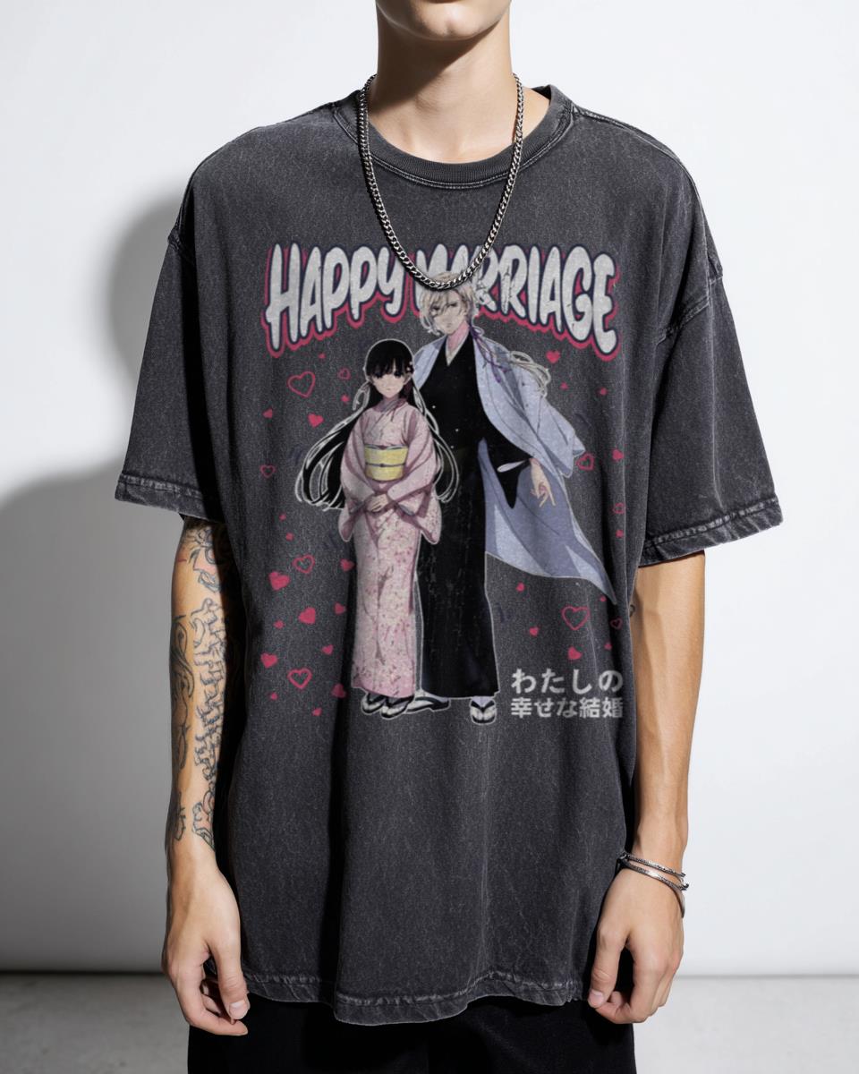 My Happy Marriage Kiyoka Miyo Anime Couple T-Shirt - Japanese Kawaii Manga