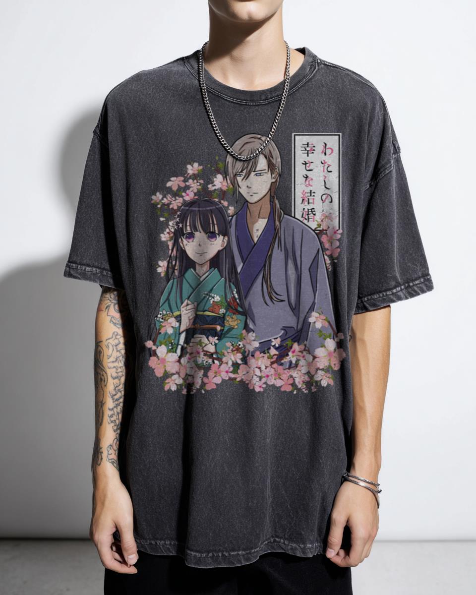 My Happy Marriage Watashi no Shiawase na Kekkon Anime T-Shirt - Romantic Manga Fan