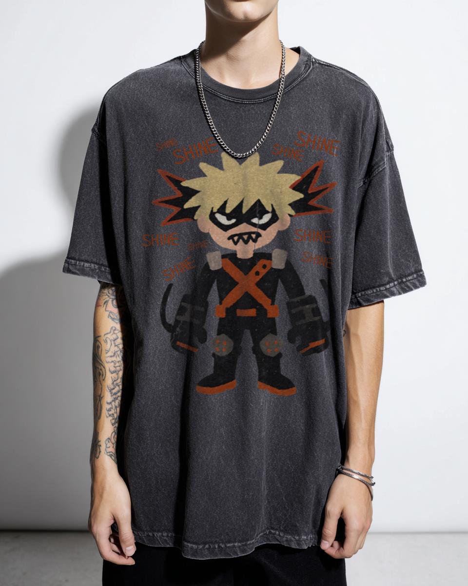 My Hero Academia Bakugo Katsuki SHINE!! Anime T-Shirt - BNHA Manga Fan Unisex