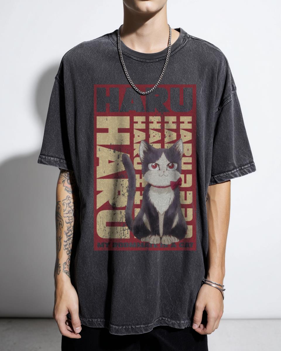 My Roommate Is A Cat Haru Anime Graphic Tee