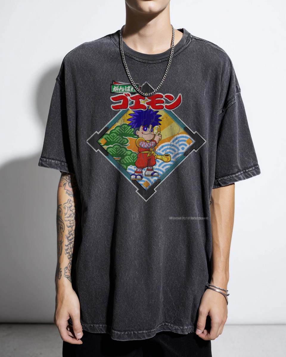 Mystical Goemon Ninja T-Shirt - Japanese Anime Inspired Warrior Art