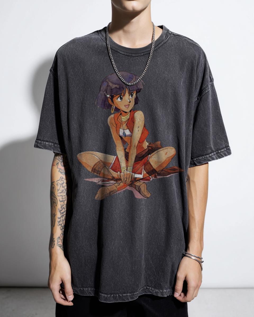 Nadia The Secret of Blue Water 90s Anime T-Shirt - Hideaki Anno Classic Sci-Fi
