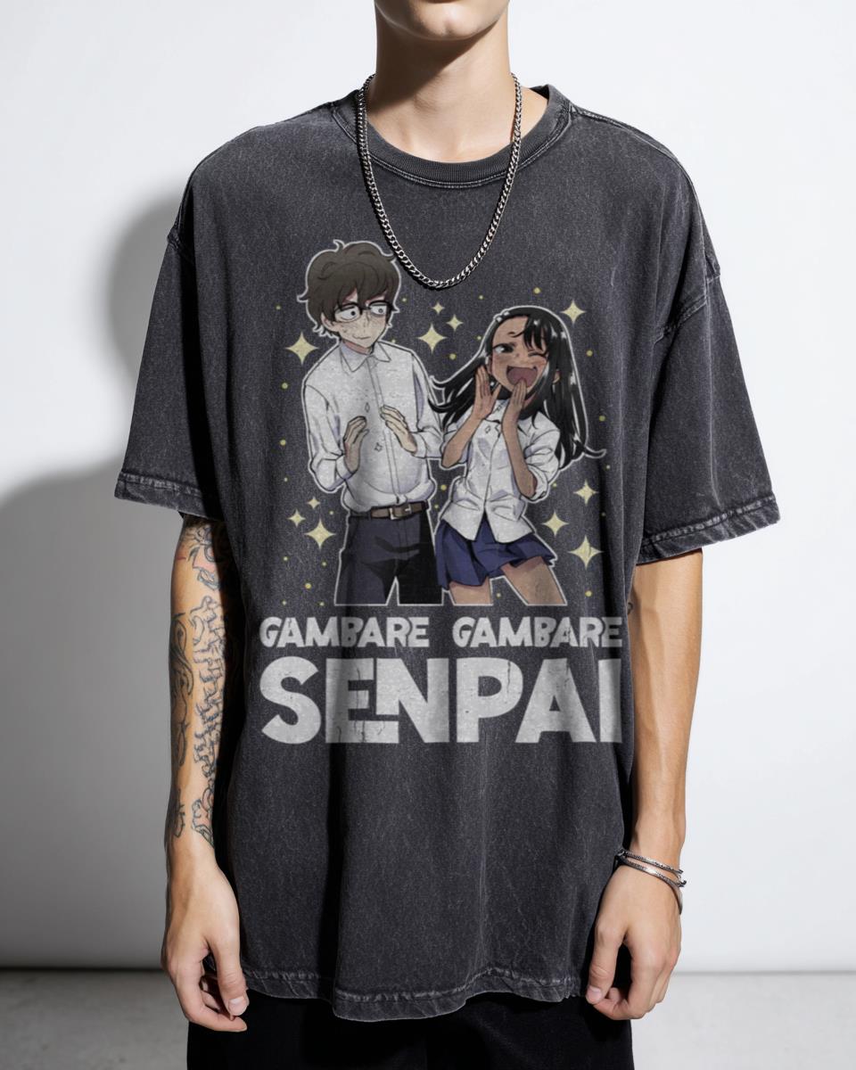 Nagatoro "Gambare Gambare Senpai" Anime T-Shirt - Kawaii Manga Fan Unisex